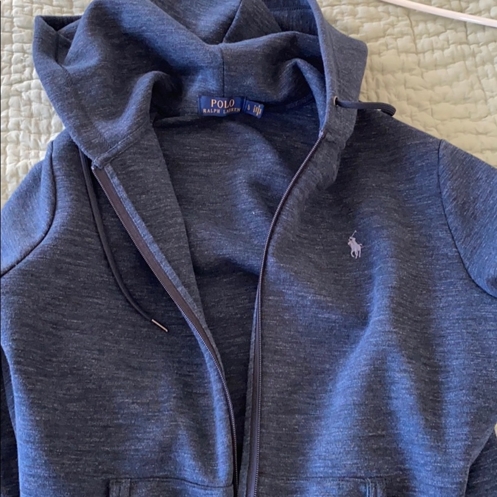 Men’s polo zip up hoodie
